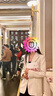 太平鳥女裝氣質(zhì)西裝女春優(yōu)雅通勤小香風(fēng)鏈條外套 米白 M  曬單實拍圖