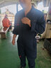 眾安凱達連體工作服套裝男工裝廠服制服勞保汽修機修防塵服連體衣連體工裝 深藍色 XL (175) 曬單實拍圖