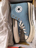 匡威（Converse）  Chuck 70 男女情侶復古高幫休閑鞋藍色 A04584C 42 曬單實(shí)拍圖