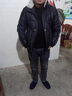 羅蒙（ROMON）高端羊羔毛領(lǐng)羽絨服男士冬季鴨絨外套短款PU皮衣潮流加厚男冬裝 D327-0810黑色 2XL 曬單實(shí)拍圖