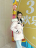 波司登（BOSIDENG）極寒羽絨服鵝絨女款短款連帽大毛領(lǐng)新國標外套 冰花粉9BK9 M 165/88A 體重約120-140斤 曬單實(shí)拍圖