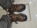 強人3515男鞋全羊毛防寒鞋冬季高幫保暖棉皮鞋加絨加厚戶(hù)外登山鞋 深棕色 加絨 40 曬單實(shí)拍圖
