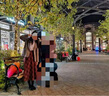 潮牌Avmko毛呢半身裙2022秋冬新款女中長(cháng)款復古格子半裙傘裙高腰顯瘦遮胯a字長(cháng)裙半身裙 淺灰格半身裙 S 曬單實(shí)拍圖