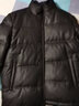 恒源祥羽絨真皮皮衣男士加厚立領(lǐng)綿羊皮外套秋冬季保暖防寒白鴨絨皮羽絨男裝 15213366 黑色 3XL 曬單實(shí)拍圖