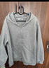 真維斯（Jeanswest）衛衣女春秋季新款外套女開(kāi)衫連帽情侶男女裝上衣服小個(gè)子休閑寬松 加絨 麻灰 純色 XL 曬單實(shí)拍圖