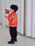 寧悠寶寶過年衣服冬裝喜慶新年唐裝男女加厚兒童拜年服寶寶男童新年裝 刺繡金龍上衣 110 曬單實拍圖