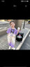 怡菲朵（IFEELDO）女童套裝夏季新款兒童女寶寶衣服寬松庫(kù)洛米短袖t恤褲子中小童4歲 紫色套裝 110 曬單實(shí)拍圖