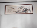 佐羅曼客廳沙發(fā)裝飾畫山水畫辦公室靠山圖背景墻掛畫字畫茶室書房風(fēng)景畫 家和萬(wàn)事興 200×80cm【適合2.5-3米沙發(fā)】 曬單實(shí)拍圖