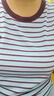 玖姿·安娜蔻海鹽之夏miu系航海風(fēng)條紋短袖T恤女2025夏季新款 條紋藍色 XL 曬單實(shí)拍圖