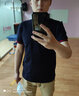 HECHTER夏季絲光棉男士短袖商務(wù)舒適休閑polo衫易穿搭 深藍色 M 曬單實(shí)拍圖