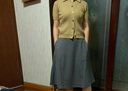 優(yōu)衣庫(kù)女裝絨面針織喇叭中裙/半身裙裙子25新款481434 06 鉛灰色 M /160/68A 曬單實(shí)拍圖