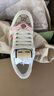 GUCCI古馳Screener系列女士GG水晶運動(dòng)鞋 米色和烏木色 35.5 曬單實(shí)拍圖