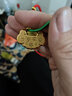中國黃金（CHINA GOLD）足金平安長(cháng)命鎖吊墜寶寶兒童周歲小老婆生日禮物中秋節禮物送女友 足金吊墜【配繩】約4.1g 曬單實(shí)拍圖