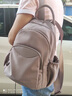 名夏新款牛津布雙肩包女休閑時(shí)尚旅行大容量潮流帆布背包小包女包 杏灰色 曬單實(shí)拍圖