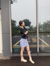 達(dá)芙妮（DAPHNE）黑色短靴女2024新款春秋季顯腳小百搭學(xué)生上班通勤配裙子靴子 米白色 37 曬單實拍圖