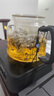 borun HOME新款加厚防爆蒸煮一體玻璃茶壺智能電陶爐燒水泡煮茶器大容量茶具 B款編繩蒸煮一體壺+四方黑爐 1.3L 曬單實拍圖