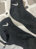 耐克（NIKE）官方襪子男襪女襪 春季新款簡約耐磨透氣跑步休閑訓練健身中 SX7677-010/三雙裝黑色 M 曬單實拍圖