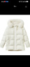 朗姿狐貍毛領(lǐng)設計感霍爾多巴吉白鵝絨外套女冬季新款羽絨服 椰子奶油 L 曬單實(shí)拍圖