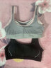 伊服酷姿防震運動(dòng)內衣小背心初中生高中生內衣發(fā)育期學(xué)生少女文胸10到16歲 白色+淺灰【2件裝】 160/80/(L) （85-100斤） 曬單實(shí)拍圖