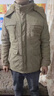吉普（JEEP）冬季加絨加厚棉衣中長(cháng)款棉襖外套沖鋒衣男防風(fēng)保暖棉衣大碼棉服男 卡其色8186 M 100斤左右 曬單實(shí)拍圖