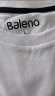 班尼路（Baleno）圆领纯色薄款透气宽松情侣百搭体恤88902284 01W白色 XL  实拍图