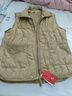 皮爾卡丹（pierre cardin）單棉馬甲女秋冬棉衣日系坎肩感無(wú)袖馬夾外套休閑復古寬松洋氣款 綠色 XL 【建議130-145斤】 曬單實(shí)拍圖