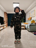 啟旨兒童迷彩服男女童裝小學生軍訓幼兒園演出表演服春夏秋長短袖套裝 黑鷹長袖套餐四 140 曬單實拍圖