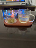 九土日式玻璃杯花茶杯帶把茶水分離過濾泡茶杯女家用水杯透明杯子帶蓋 泡茶杯 曬單實(shí)拍圖