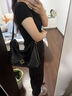 CASSILE卡思樂托特包包女牛皮通勤輕奢經(jīng)典hobo包送生日禮物 松露黑-小號(hào)（無外包裝盒） 曬單實(shí)拍圖