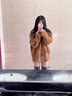 DXOT2025新款奶呼呼加厚棕色毛衣外套女秋冬寬松慵懶風(fēng)麻花復(fù)古針織衫 棕色 M 建議95-105斤 曬單實拍圖