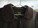 JEEP SPIRIT棉衣外套男士秋冬季款加絨加厚羊羔毛棉服美式工裝復古飛行員夾克 軍綠 XL 曬單實(shí)拍圖