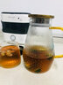 76茶業(yè)錘紋涼水壺玻璃杯水壺帶把家用大容量耐熱玻璃泡茶杯大肚杯水茶具 星雨冷水壺+星雨杯 400ml 2只 曬單實(shí)拍圖