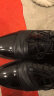 红蜻蜓皮鞋男商务正装男鞋系带舒适单鞋德比鞋婚鞋 WBA8140黑色40 实拍图