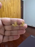 世紀(jì)緣黃金耳飾女蝴蝶夢足金999蝴蝶飛舞金耳釘東方詩意送女友七夕禮物 1.59g 多退少補(bǔ) 曬單實(shí)拍圖