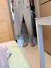 珞妮加絨休閑褲女秋冬女裝新款衛(wèi)褲女顯瘦束腳長褲寬松休閑運動褲子 淺灰色 L 建議100-115斤 曬單實拍圖