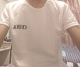 叄南冰絲短袖t恤男士夏季運動(dòng)速干寬松大碼男裝休閑百搭體恤衫衣服男T 淺灰+白色【兩件裝】 L 曬單實(shí)拍圖