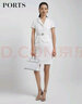 PORTS寶姿商場同款新品女裝西裝式假兩件連衣裙LL8D244NWB011 奶白色 S (4) 曬單實拍圖