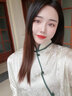 浮云堂.風(fēng)」素明.中式改良立領(lǐng)天絲旗袍連衣裙女2025春夏款禪意茶服 米白色 M 曬單實拍圖