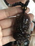 鉑帝亞冰種黑曜石吊墜本命佛八大守護(hù)神男女項(xiàng)鏈送生日禮物 冰種?；?虛空藏菩薩(男款) 曬單實(shí)拍圖