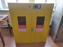 森拓 液化氣罐存放柜 帶報警器防爆安全柜 防火防泄漏全鋼氣瓶柜 雙瓶煤氣罐柜（黃色） 曬單實(shí)拍圖