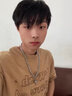 戚小米古巴項鏈男潮個(gè)性高級感歐美風(fēng)十字架吊墜嘻哈鎖骨鏈小眾毛衣鏈子 項鏈【鏈長(cháng)約55cm】 曬單實(shí)拍圖