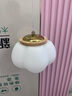 黑控床頭吊燈2025新款主臥室奶油風(fēng)吊線(xiàn)燈創(chuàng  )意原木溫馨玄關(guān)小吊燈 單頭吊燈【17cm】三色 曬單實(shí)拍圖