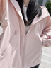 Calvin KleinJeans【不曬系列防風(fēng)防水】夏季女士戶(hù)外運動(dòng)ck軟殼款防曬衣外套 TF6-淡煙粉 S (尺碼偏大，建議拍小一碼) 曬單實(shí)拍圖