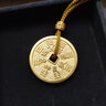 凱福珠寶古法山鬼花錢(qián)黃金吊墜實(shí)心八卦銅錢(qián)足金999收藏節(jié)日禮品送長(zhǎng)輩 直徑約21.1mm(以實(shí)際克重多退少補(bǔ)) 10g-11g 曬單實(shí)拍圖