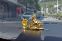 車(chē)咔咔 高檔汽車(chē)香水擺件合金老虎車(chē)載車(chē)內車(chē)用車(chē)上裝飾品合金牛香水座 牛氣沖天鐘表款15厘米 曬單實(shí)拍圖