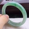 翠點(diǎn)尚翡翠玉手鐲 冰糯種飄花緬甸玉鐲子正圈處理送媽媽送老婆女友禮物 內徑62-63mm（附鑒定證書(shū)） 曬單實(shí)拍圖