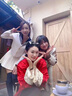 LISCN新中式棉服女冬季新款紅色國(guó)風(fēng)棉衣復(fù)古唐裝雙面穿外套輕薄小棉襖 紅色 S 曬單實(shí)拍圖