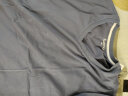 班尼路（Baleno）潮新疆棉休闲v领修身短袖打底衫 02B中蓝-V领 XL  实拍图