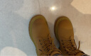 百丽马丁靴女商场同款大黄靴加绒户外工装靴子厚底短靴Y4P1DDD2 棕色-毛里 39 实拍图
