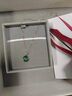 PETIYO奢侈品18K金項鏈鉆石吊墜項鏈 一鹿有項鏈孔雀石生日禮物送女友 孔雀石金鉆石項鏈 曬單實拍圖